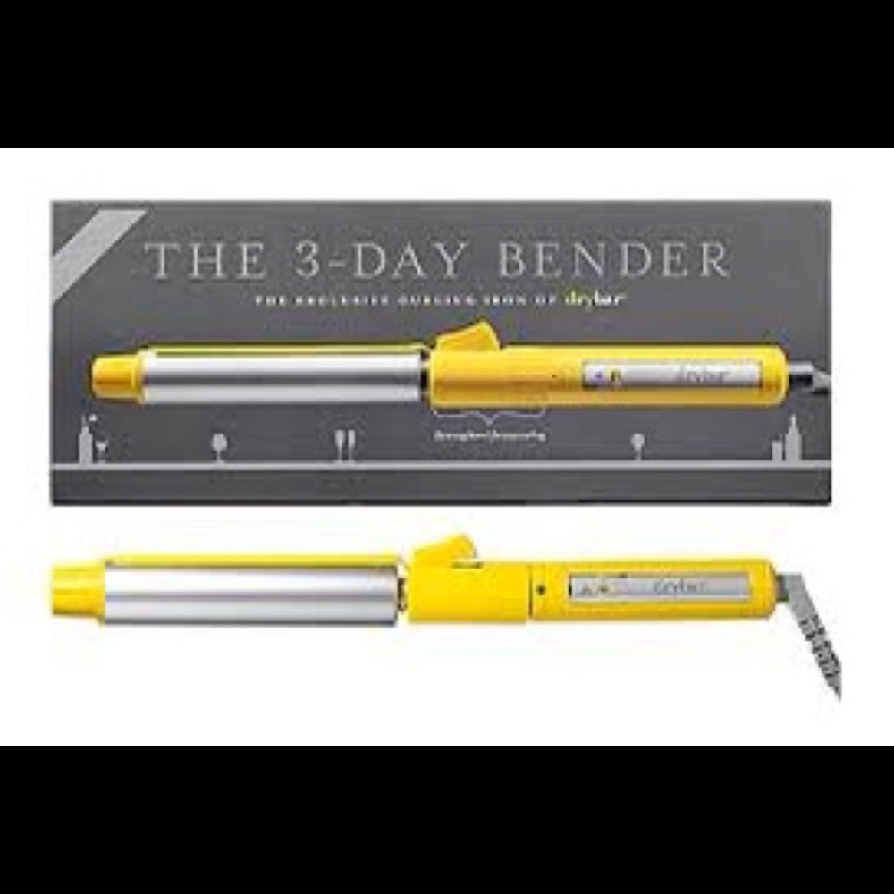 Dry bar 3 day bender curling iron.  1.25”